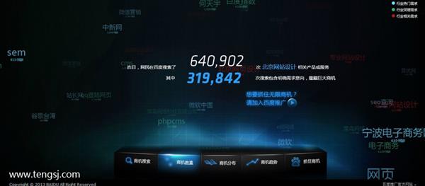百度商情上线