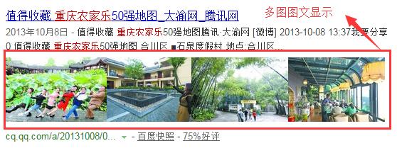 百度搜索结果图文显示的那些事儿